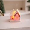 Cute LED Light Snow House Resin Christmas Decorations Figurines  Home Xmas Decor