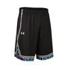 Under Armour Logo Print V-Neck Basketball Vest And Mid-Waist Shorts Casual Sports Set Men Sets Black 23500102-001+24500211-001