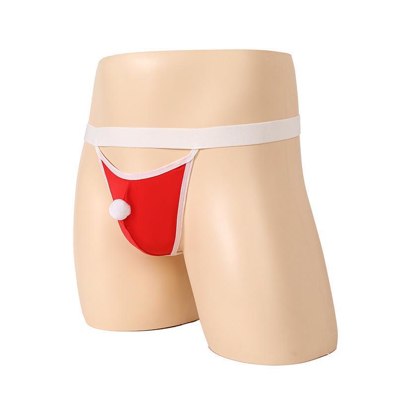 Men's Christmas Erotic Underwear - European & American Elastic Sexy Lingerie