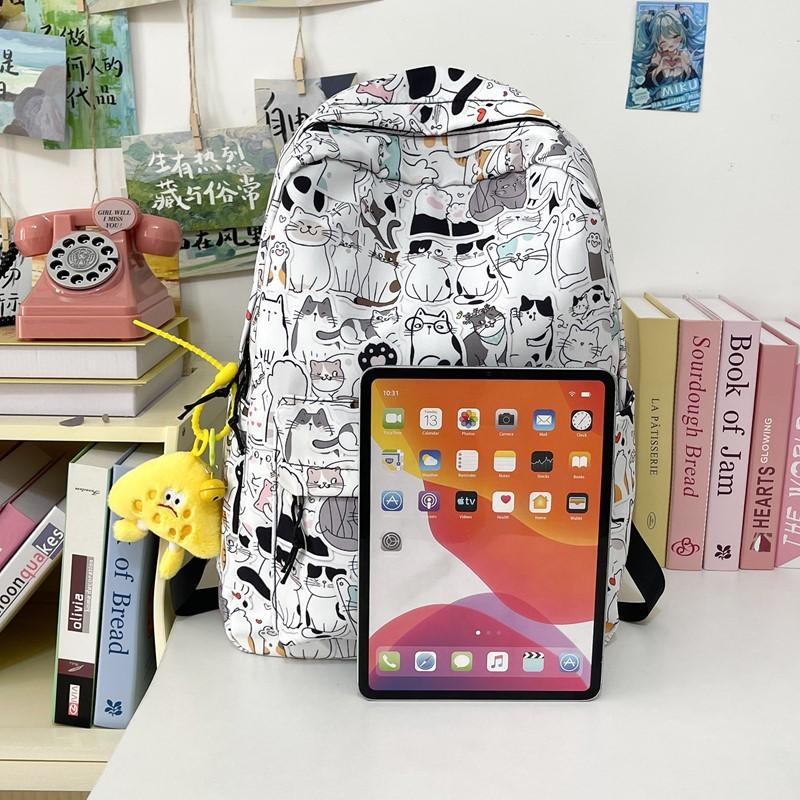 Damski Plecak Graffiti Plecak Szkolny dla Ucznia Męski Plecak z Nadrukiem