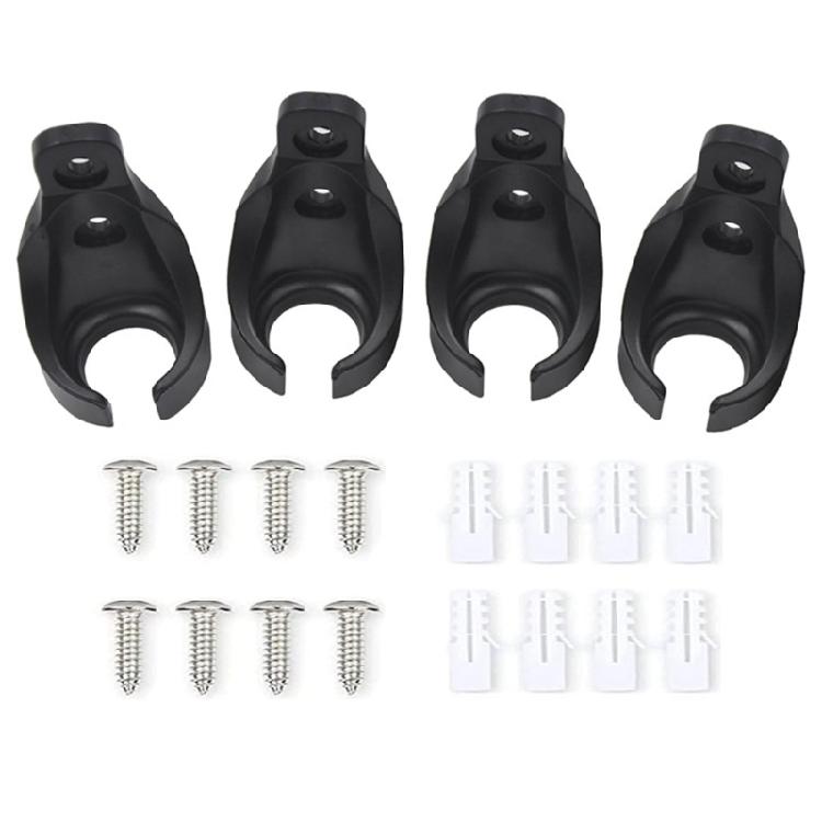 4Pcs Universal Bungee Kits Parts Bungee Ball Receivers Brackets for Outdoor Exterior Sun Shade,Room Roller Sun Shade
