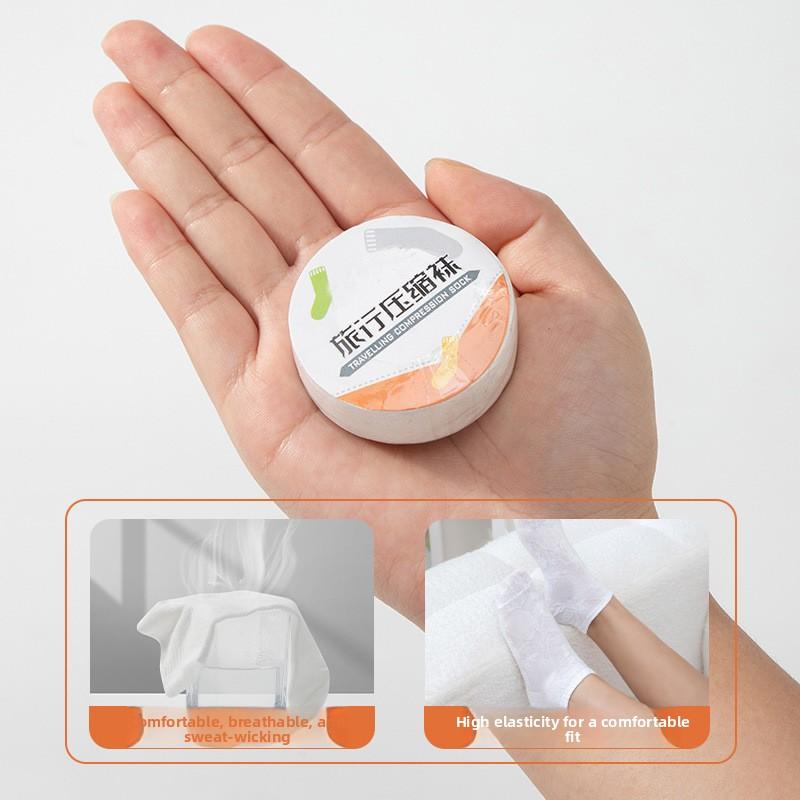 Disposable Socks for Men and Women, Compression Travel No-wash Mid-calf Cotton Socks, Summer Breathable Thin Socks