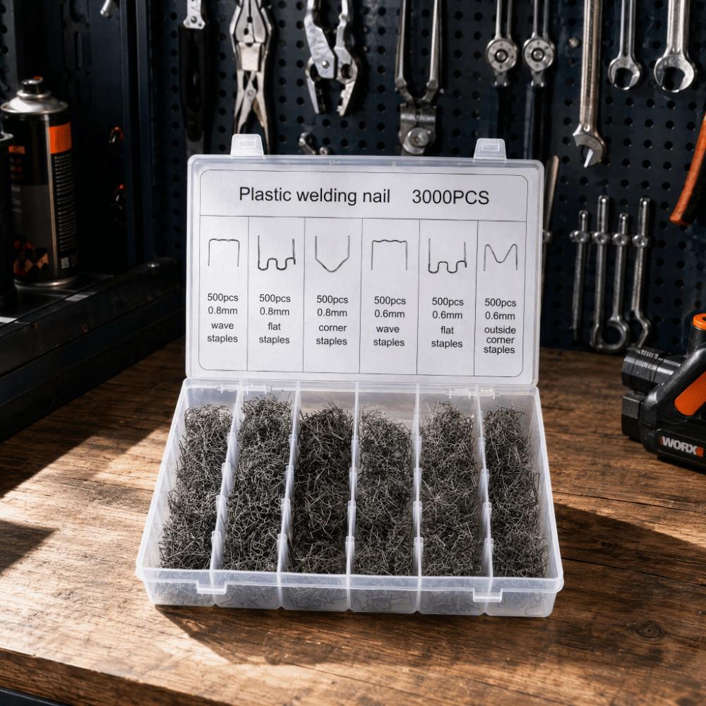 3000PCS Versatile Plastic Welding Staples High Toughness Bumper Repair Nails  Auto Repair