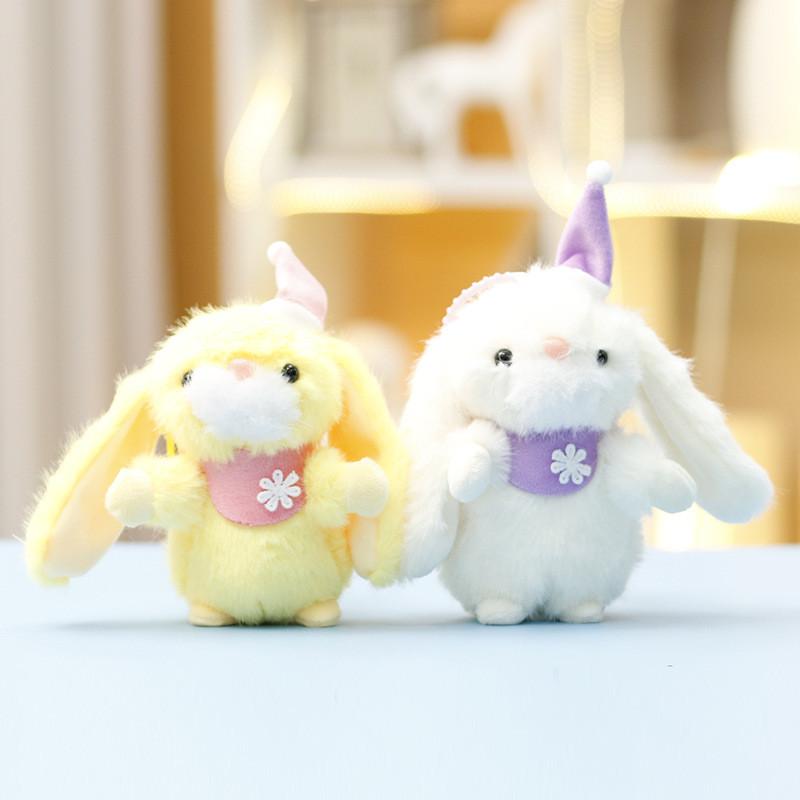 Cartoon Animal Plush Bunny Pendant With Soft Cotton Filling For Kids Room Decor
