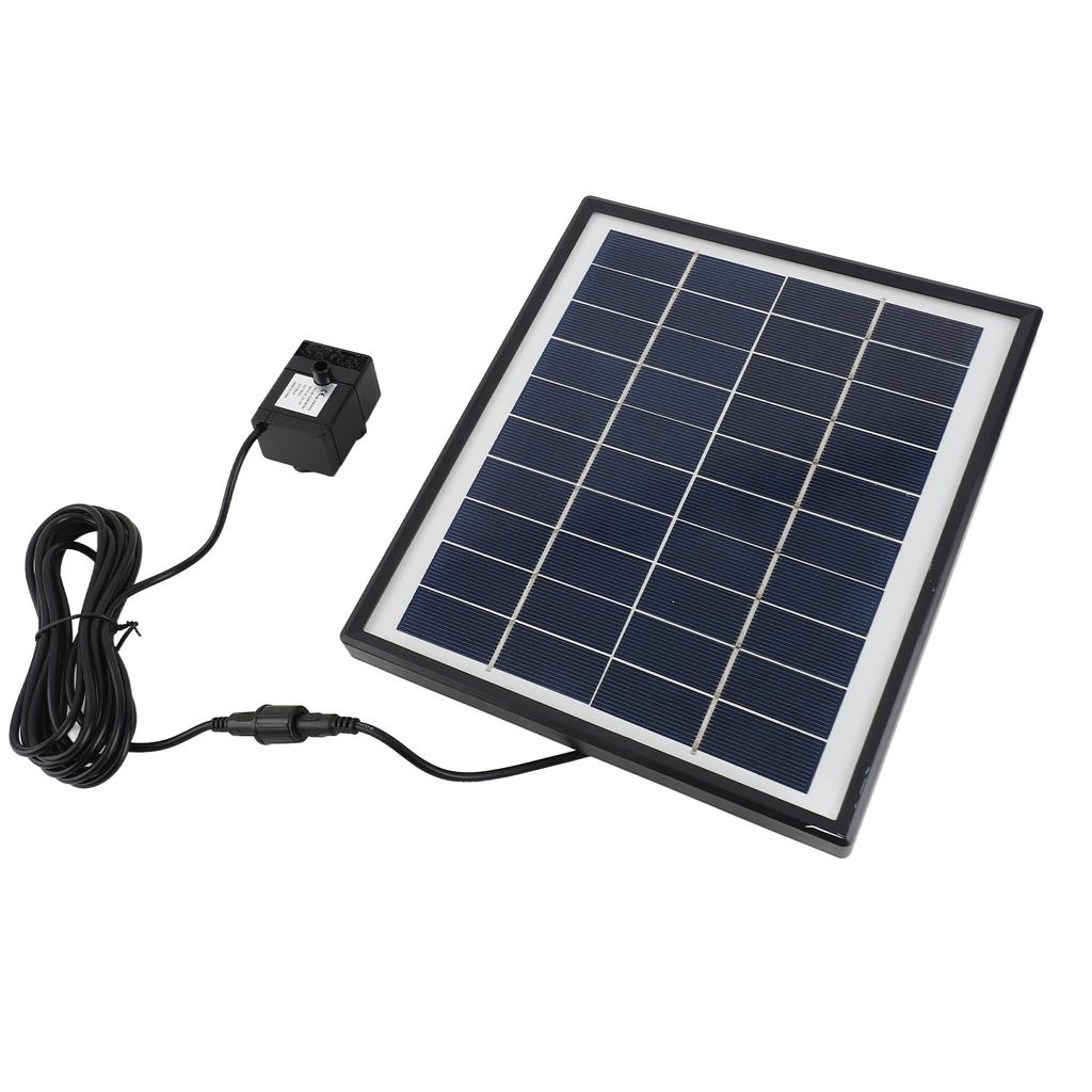 6.5W Solar Panel with Multiple Fountain Modes, Strong Water , Pond Pump for Garden, Pool, Yard