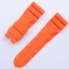 22mm 24mm 26mm Quality Soft Nature Silicone Rubber Watchband Black Blue Gray Green Red For Panerai Strap Waterproof Wristband