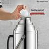 Stainless Steel Teapot Kettle - Large Capacity Thermos for Dorm Use