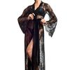 Women's Plus Size Luxury Lace Lingerie & Robe Set - Sexy Hollowed Design