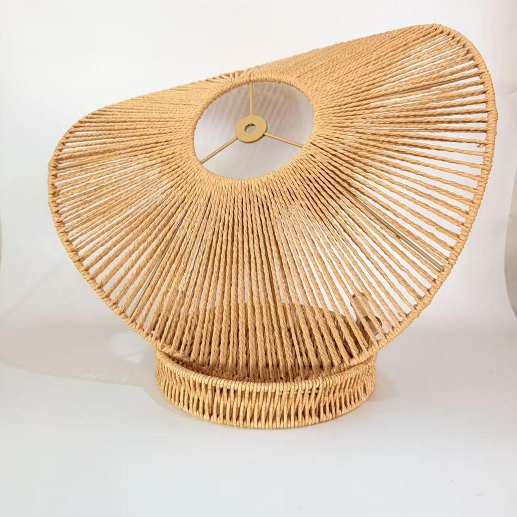 Woven Pendant Shade with Openwork Texture Hollow Design for Corridors