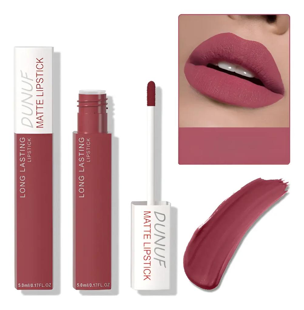 Dunuf Waterproof Matte Lip Gloss, Long Lasting