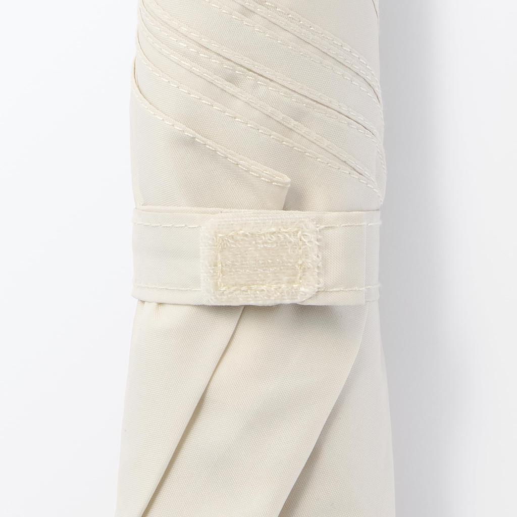 MUJI Lightweight Folding Umbrella for Sun and Unisex 50cm Rain, Adult, DEA03A5S, Ivory,