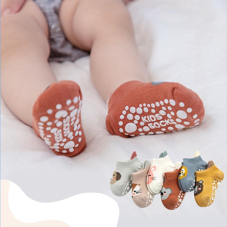 3D Cartoon Baby Trampoline Socks with Non-Slip Dots