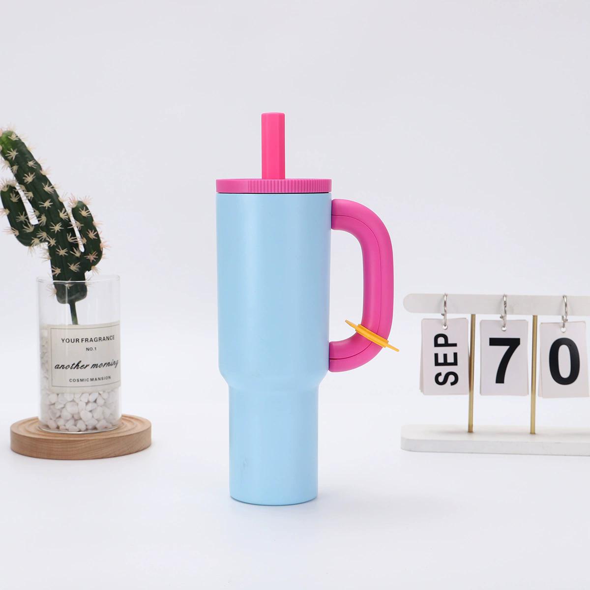 

40oz Motorcycle Water Cup Holder Women s Office Coffee Mug Portable Outdoor Handheld Thermal Insulated Water Cup 1200ML