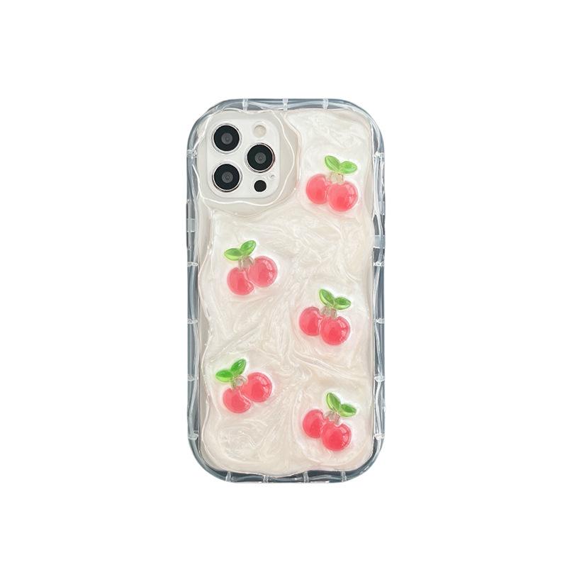 Bow Love Mirror Mobile Phone Case For Iphone17Promax Cherry Wind Apple 16 Soft Silicone