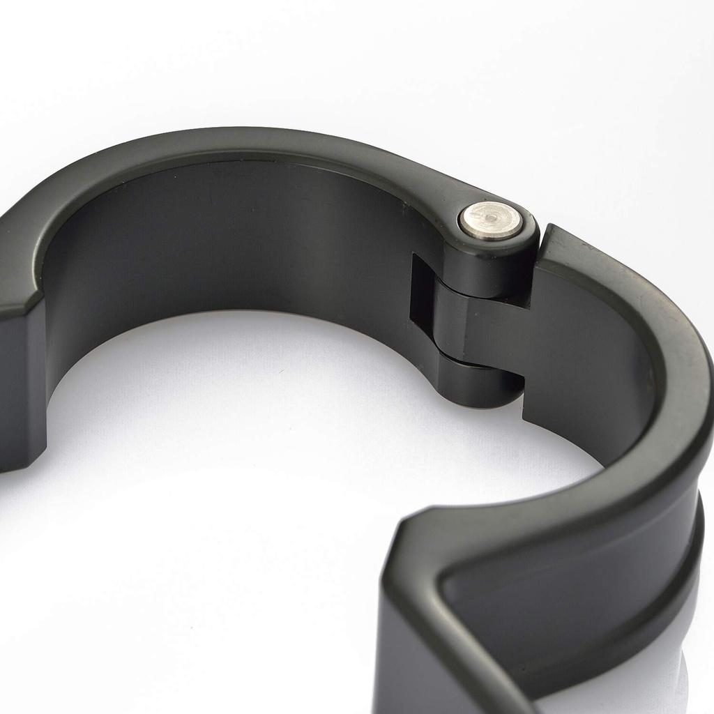 Daytona Motorcycle Turn Signal Stay 41mm Fork Clamp Mounting Hole 10mm Multi-Fork Clamp Black 1 Piece 69372