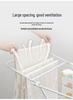 Stainless Steel Folding Clothes Rack for Indoor/Outdoor Use - Ideal for Home, Bedroom, Balcony, Living Room, and Quilt Drying