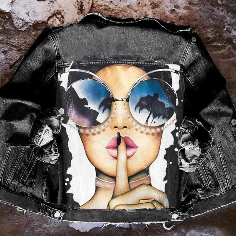 Urban girl European, American autumn and winter cross-border foreign trade casual denim jacket women's new spring and summer jacket 1493