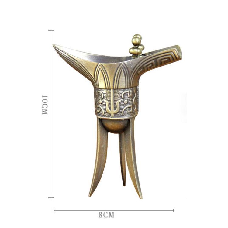 

Старинная винная кружка, фарфоровая винная кружка, креативная подарочная кружка в китайском стиле, бронзовая кружка для уайт-спирита.