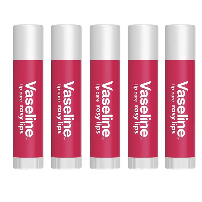 Vaseline Moisturizing & Repairing Rosebud Lip Balm 3.5g x 5 Sticks