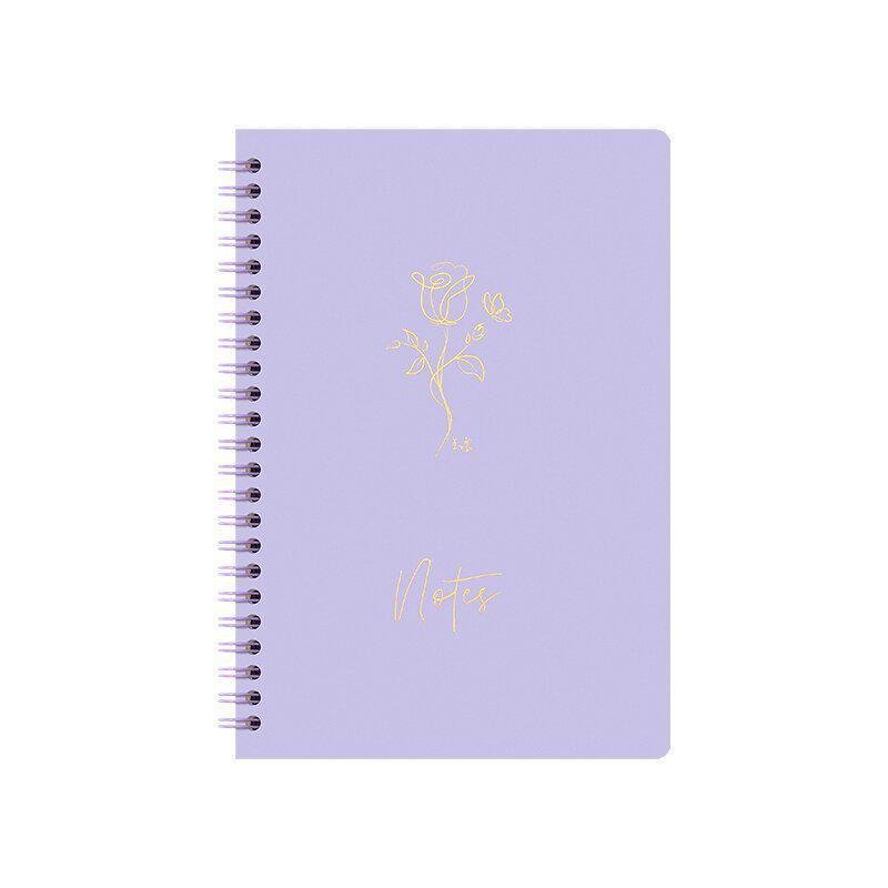 Macaron Color A5 Spiral Notebook - Ruled Diary for Students & Office