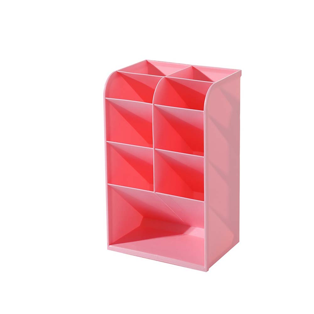 Pen Holder Plastic Slant Organiser Transparent Multi-Compartment Organiser Desktop Kids Four Compartments