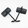 Universal M10 Motorcycle Retro Old School Square Style RearView Side Mirror For Harley / Triumph Bonneville T100 / Thruxton
