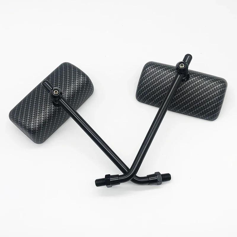 Universal M10 Motorcycle Retro Old School Square Style RearView Side Mirror For Harley / Triumph Bonneville T100 / Thruxton