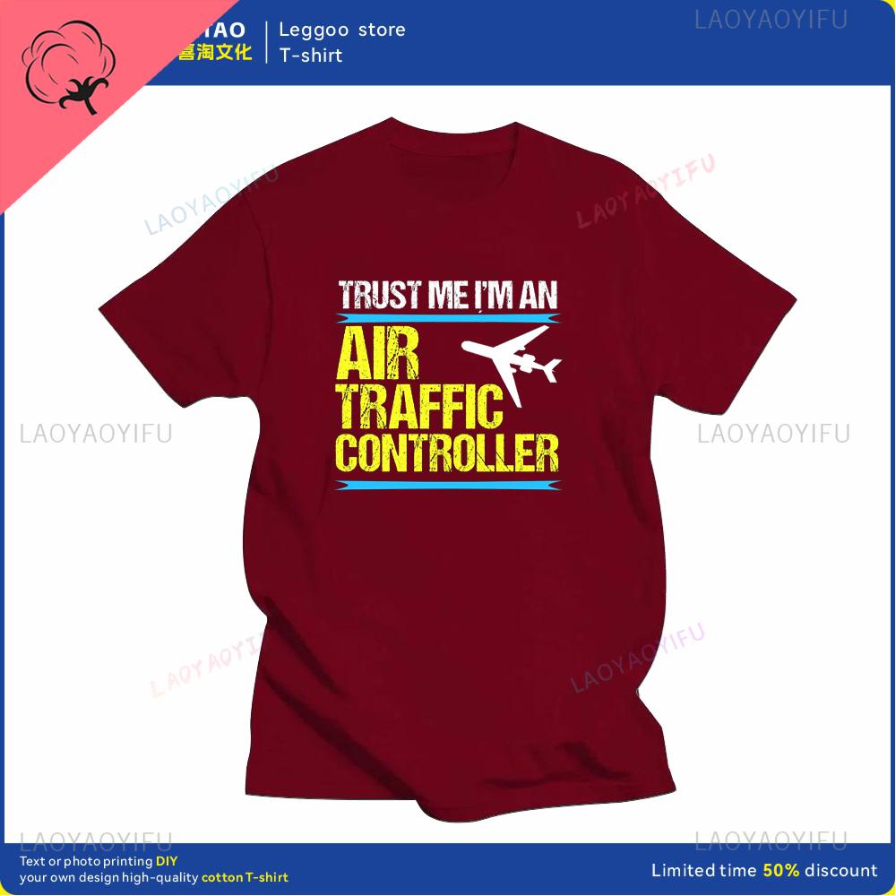 Air Traffic Controller Graphic Printing Fashion Street Wear Casual Trend Summer Men and Women Universal Shortsleeved Tshirt
