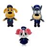 Süße Sheriff Labrador Plüschtier Serie Cartoon Polizeihund Stofftier Dobermann Polizistin Welpe Weiche Tierfigur Geburtstagsgeschenk für Kinder Heimdekoration
