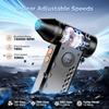 Compressed Air Duster, 150000RPM Electric Air Duster with LED Display & Light, 4 Gear Adjustable Cordless Air Blower, Rechargeable Brushless Motor