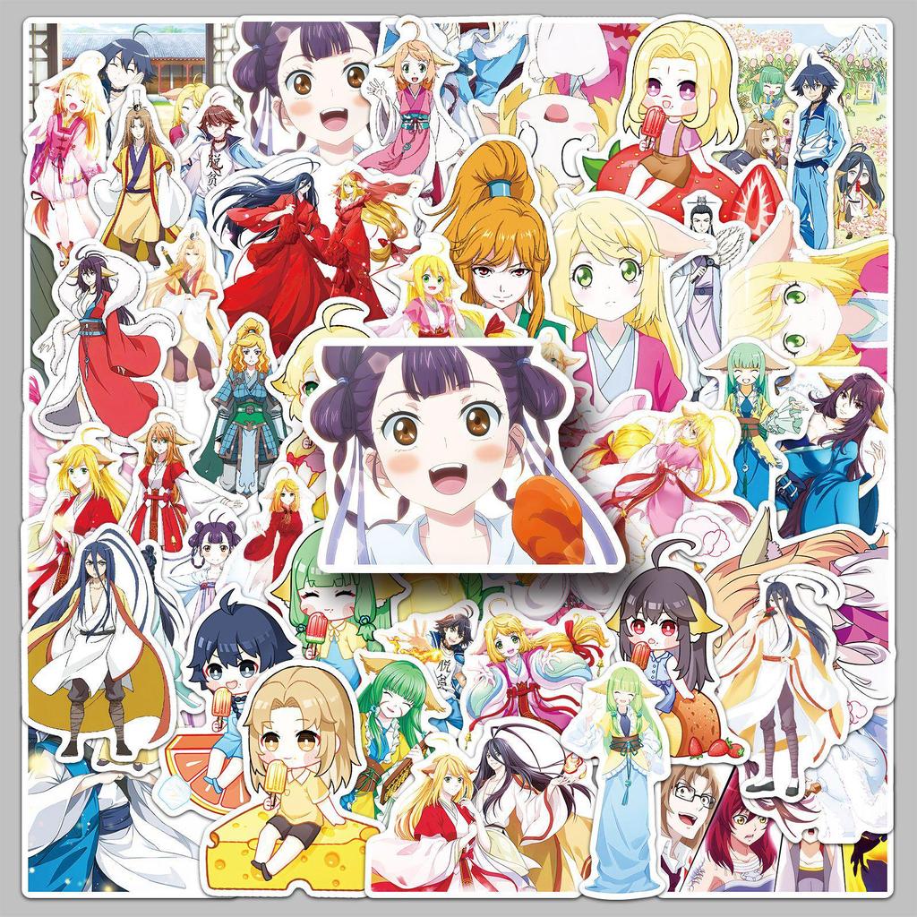 Fox Spirit Matchmaker Stickers (50 Sheets) - Bai Yuechu Chinese Animation Waterproofs for Suitcase/Planner Décor