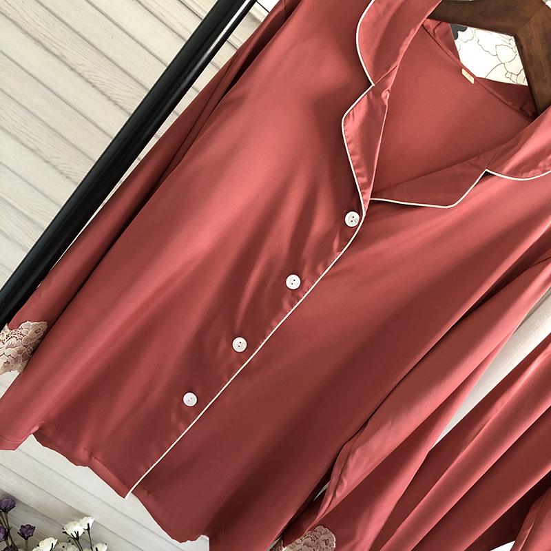 Pijama Femei Xia Bingsi Costum Subțire Poate Fi Purtat Afară Primăvara și Toamna Haine de Casă Largi