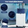 Warm Travel Pillow and Blanket Set Foldable Soft Throw Pillow High-Quality Nap Quilt  Airplane