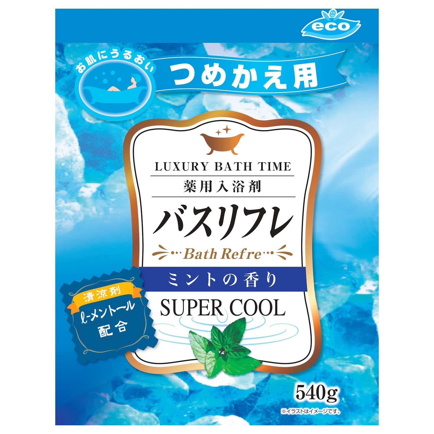 

Lion Chemical Bath Refle Super Cool Лечебная соль для ванн M Refill 540 г