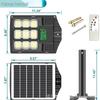 Smart Waterproof Induction Solar Lamp with Remote Control for Outdoor Courtyard and Street Lighting