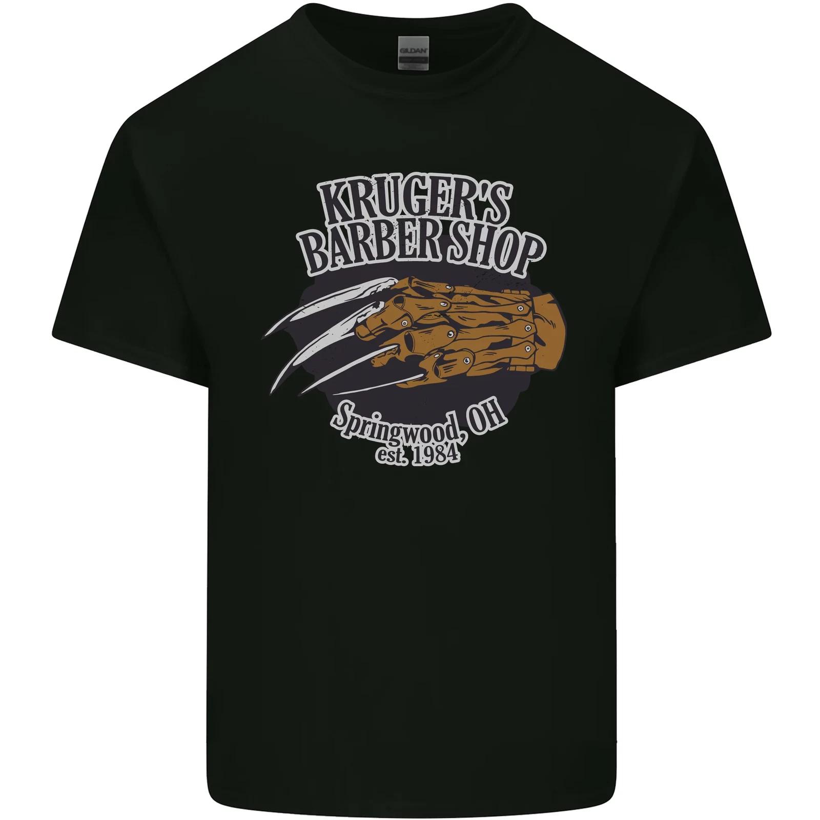 Krugers Barber Shop Funny Halloween Kids T-Shirt Childrens L