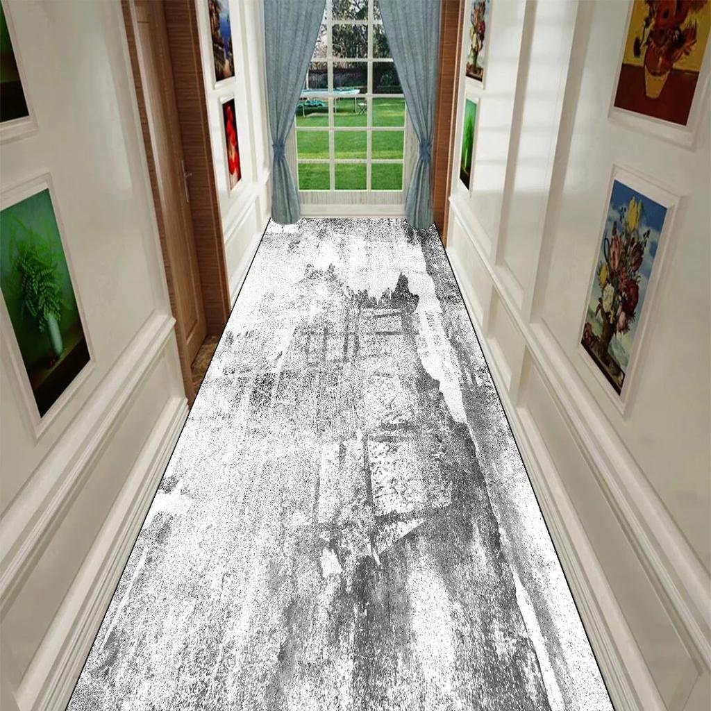 Nowoczesny Abstrakcyjny Długi Dywan Dekoracyjny na Korytarz Mata Podłogowa do Przedpokoju Antypoślizgowy Zmywalny Dywan na Schody Dywany na Przejście Dywan na Zamówienie