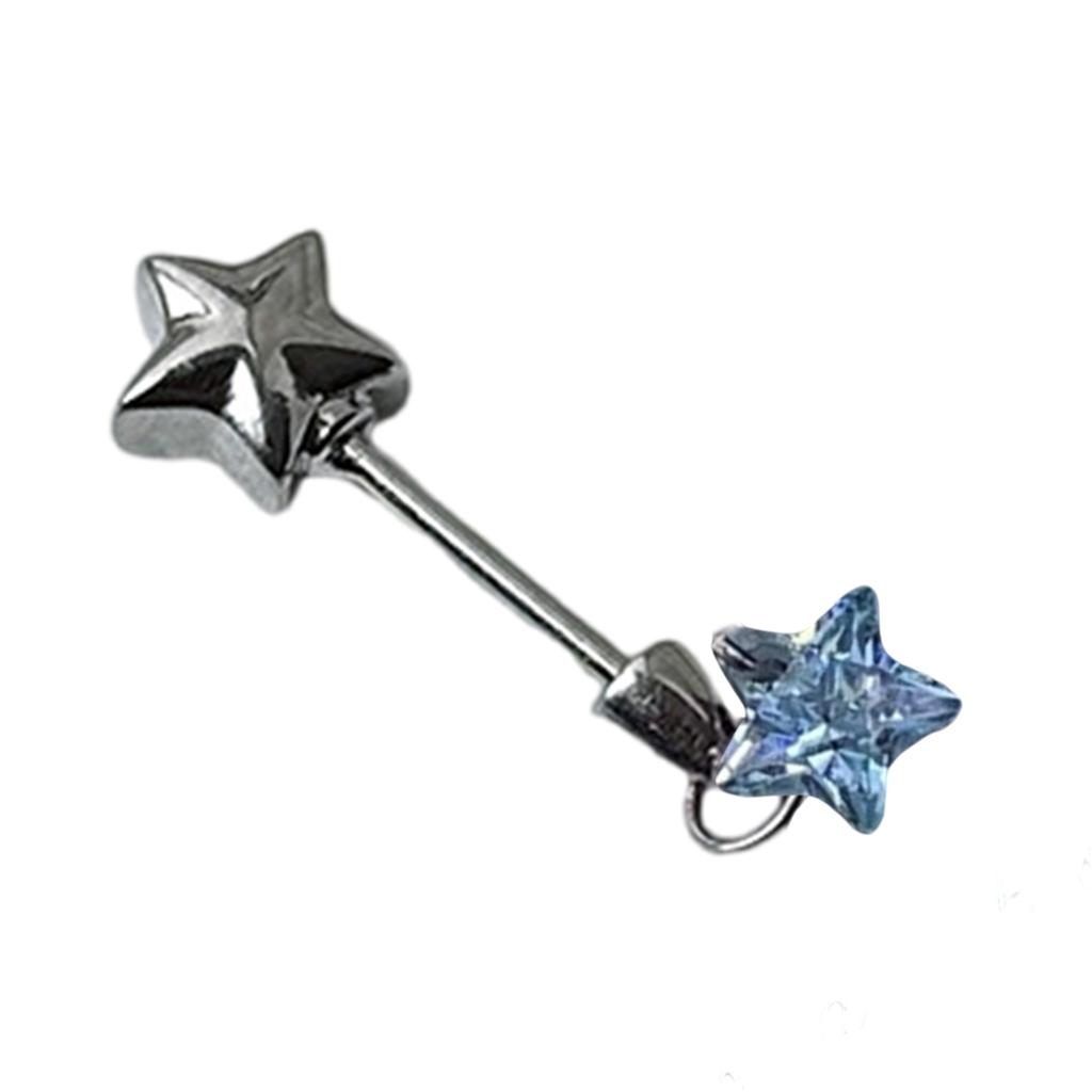 Star Wand Zircon Studs Earrings Stylish Star Wand Zircon Earrings Ear Studs Accessory for Trendy Young Women