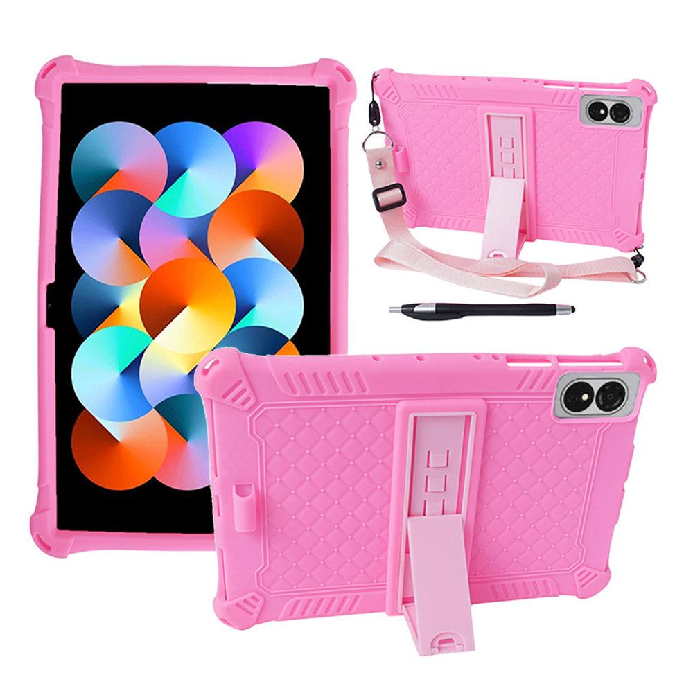 Weiche Silikonständerhülle für Alldocube iPlay 60 Lite 11 Zoll Kindersichere Stoßfeste Hülle mit Riemen Stifthalter