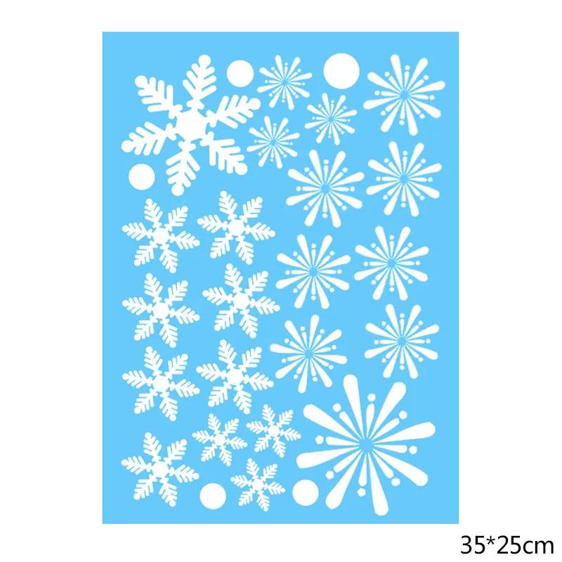 29/22Pcs Snowflake Electrostatic Wall Stickers Window Kids Room Christmas Decor Decals for Home Decor 2026 New Year Wallpaper