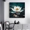 5d DIY Diamond Painting Cross Stitch White Lotus Flowers Diamond Embroidery Mosaic Full Round Drill Home Decor Arts