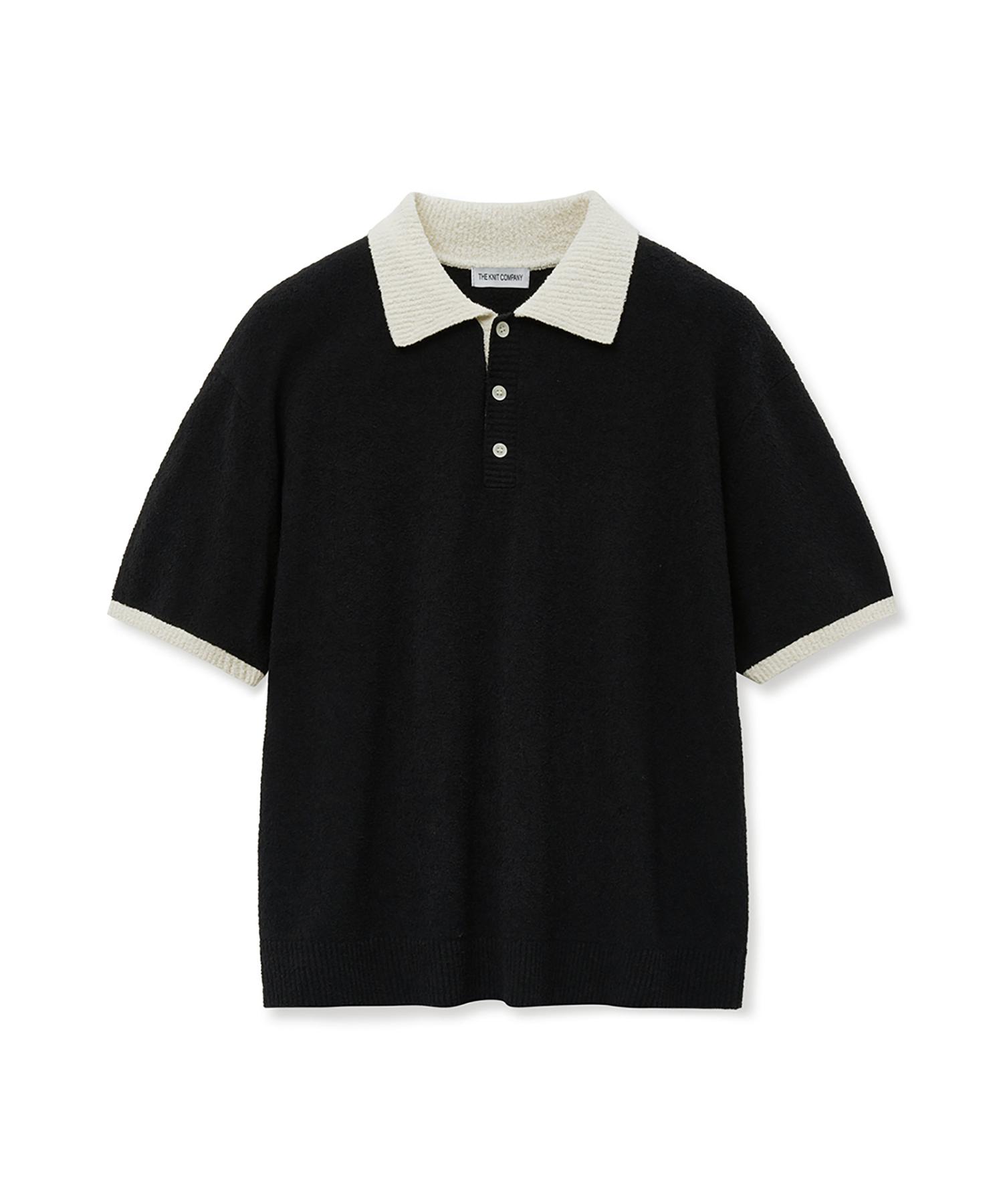The Knit Company Textured Collar Knit [Black] Grey/Xl