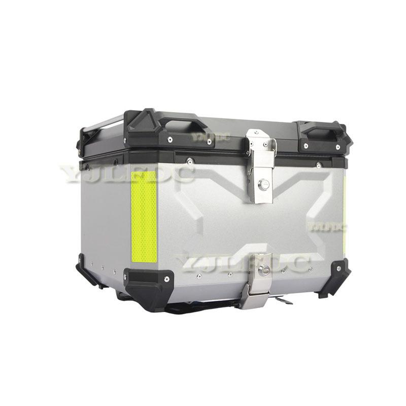 Motorrad Aluminium Topcase 45L 55L 65L Große Kapazität Motorrad Heckkoffer Universelle Gepäck Heckbox Moto Top Case Hohe Quali