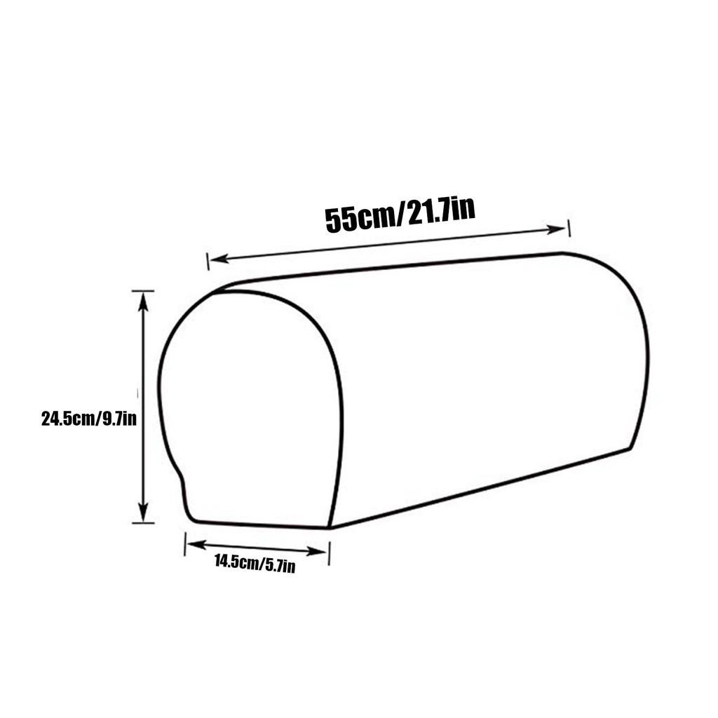 Wiwilys Armrest Covers 2PCS Stretch Fabric Armrest Covers Anti-Slip Sofa Arm Chair Slipcovers Furniture Protectors For Recliner Sofa