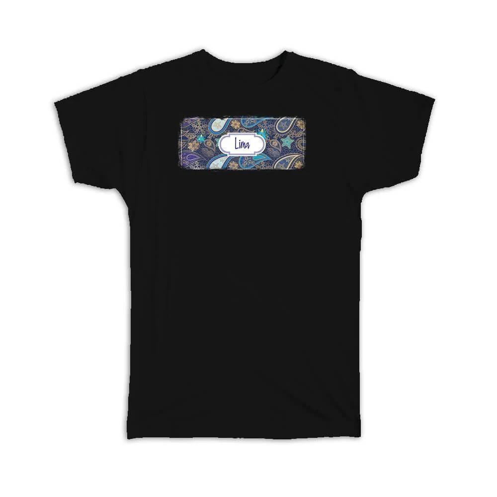Gift T-Shirt : Lima Peru Paisley Peruvian Souvenir Tourism XL