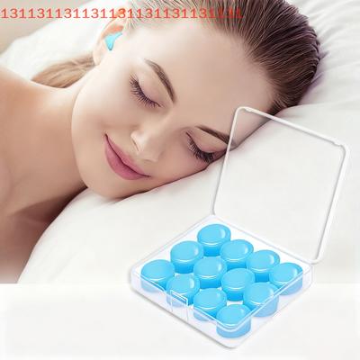 Sound Insulation Earplug, Swimming Earplugs, Waterproof, Quiet Sleep Silicone Sleeping Ear Plugs, Noise Reduction, Anti Snore