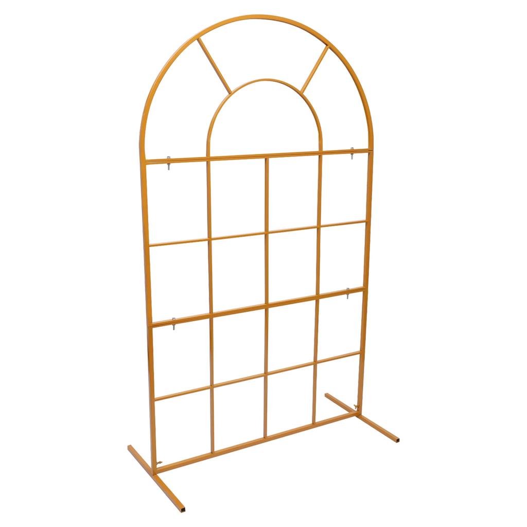 Wedding Arch Stand, High Load-bearing Galvanized Iron, T-Shape Design for Stability, Easy Assembly, DIY Floral Backdrop for