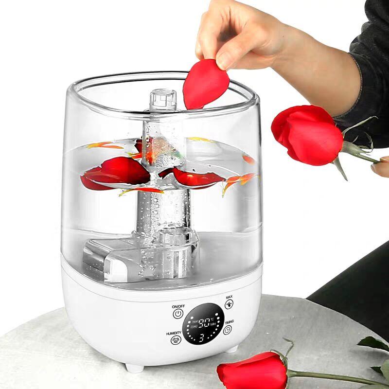 2000ML Smart Electric Air Humidifier Remote Control Timer Double Mist Essential Oil Aroma Diffuser Home Office Adjustable Fogger