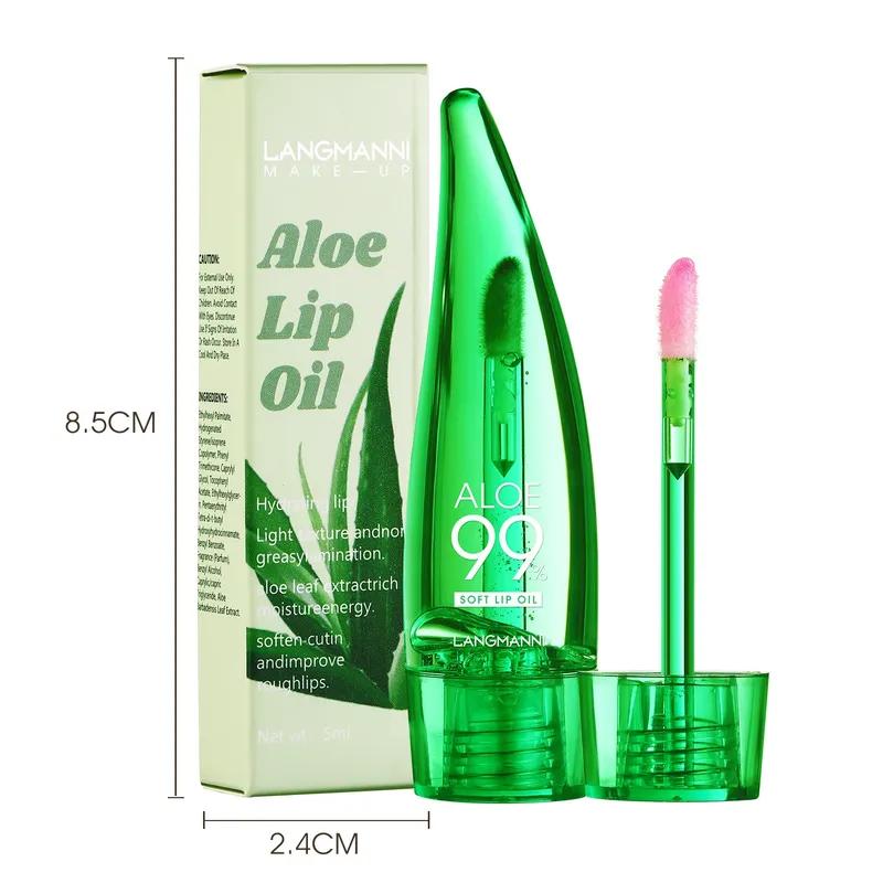 Moisturizing Aloe Vera Color Changing Lip Gloss Waterproof  Temperature Change Lip Tint Lasting Nutritious Lips Care Lipstick