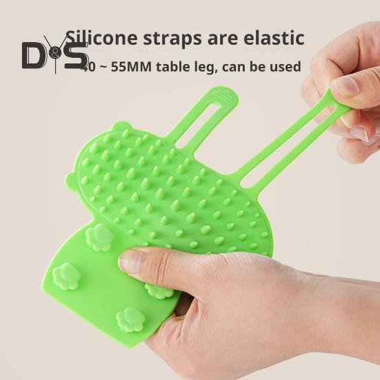 2/4 Stück Katzen-Selbstpflegebürste aus Silikon, verstellbare Tischbein-Eckenbürste für Katzengesicht, Juckreiz- und Kratzbürste, Massagekamm für Hauskatzen